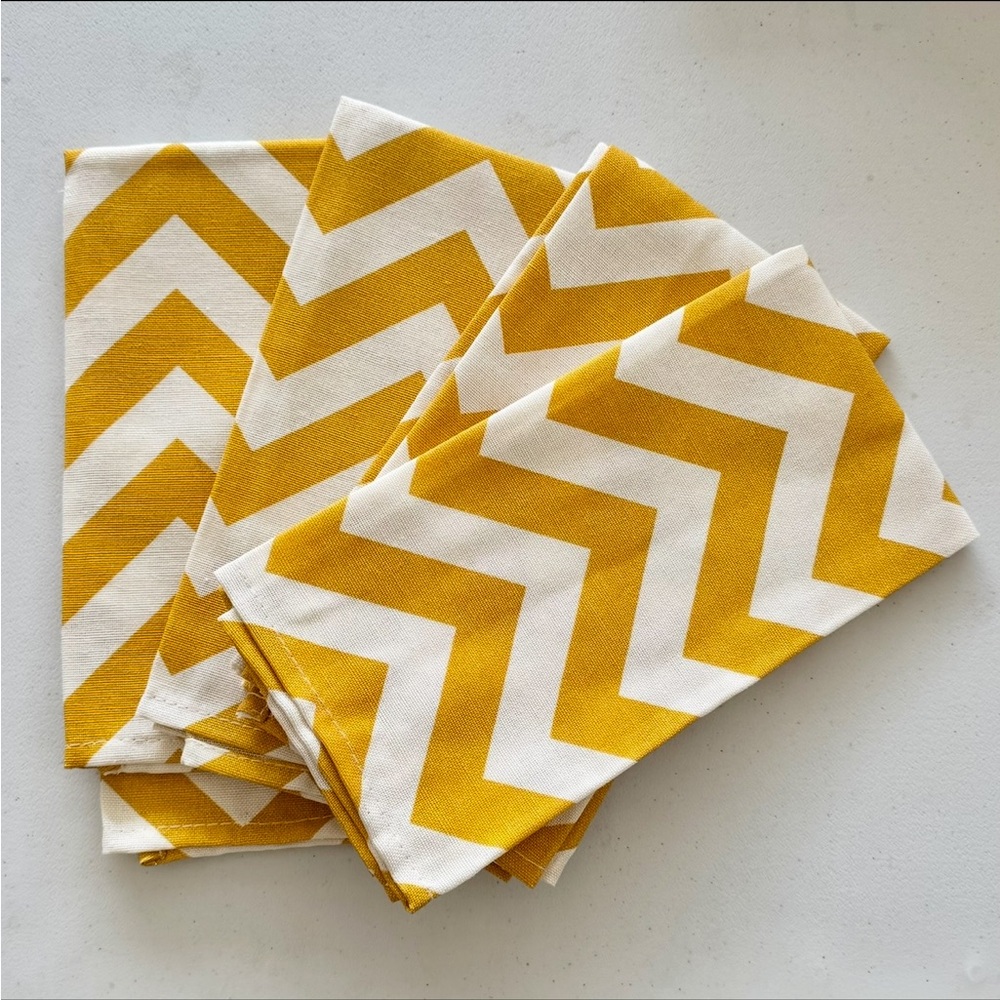 New Chevron Fabric Napkins